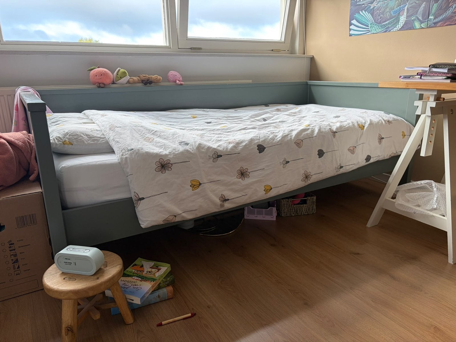 Eenpersoonsbed met handige lade onder het bed, Ophalen, Gebruikt, 90 cm, Eenpersoons