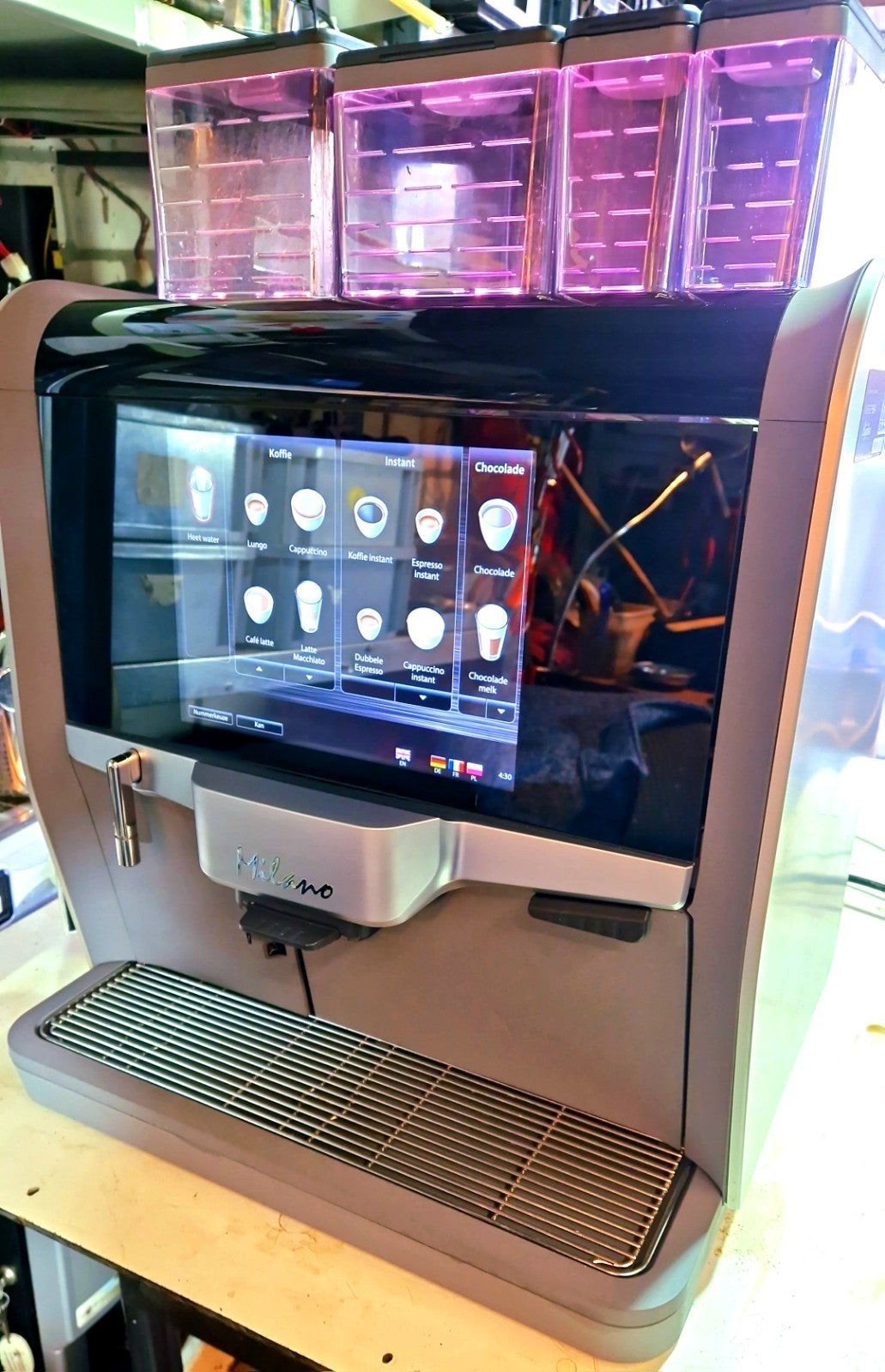 De Jong en Duke Nio 3 canister, 10 kopjes of meer, Koffiemachine, Refurbished, Koffiebonen