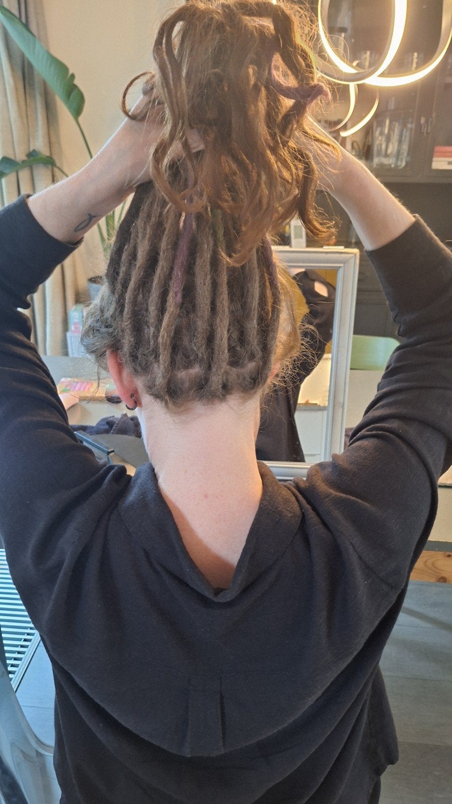 zetten echte partial dreads real dreadlock natuurlijke locks, Ophalen of Verzenden, Nieuw, Pruik of Haarverlenging