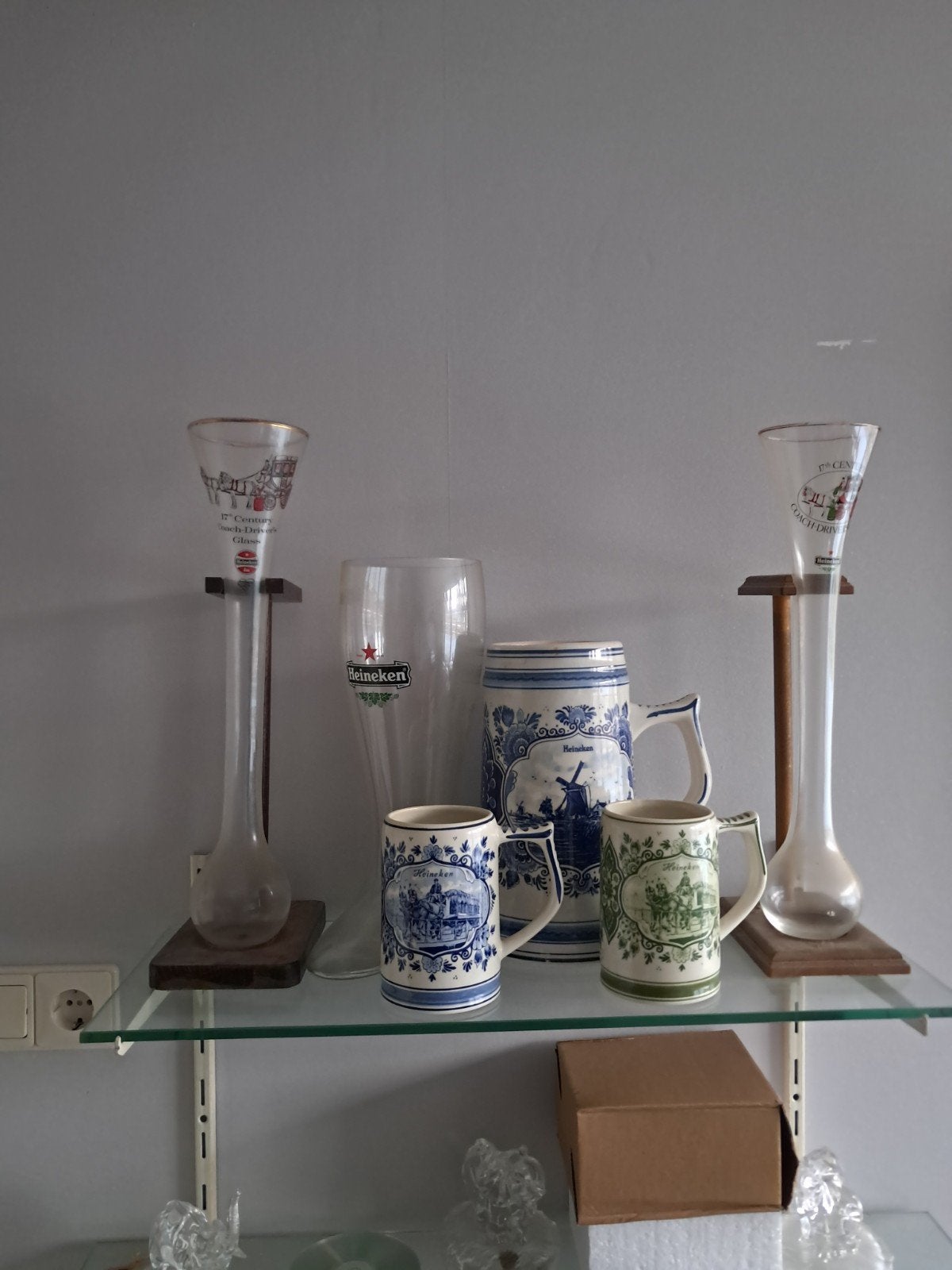 verschillende glazen van heineken, Ophalen, Zo goed als nieuw, Glas of Glazen, Heineken