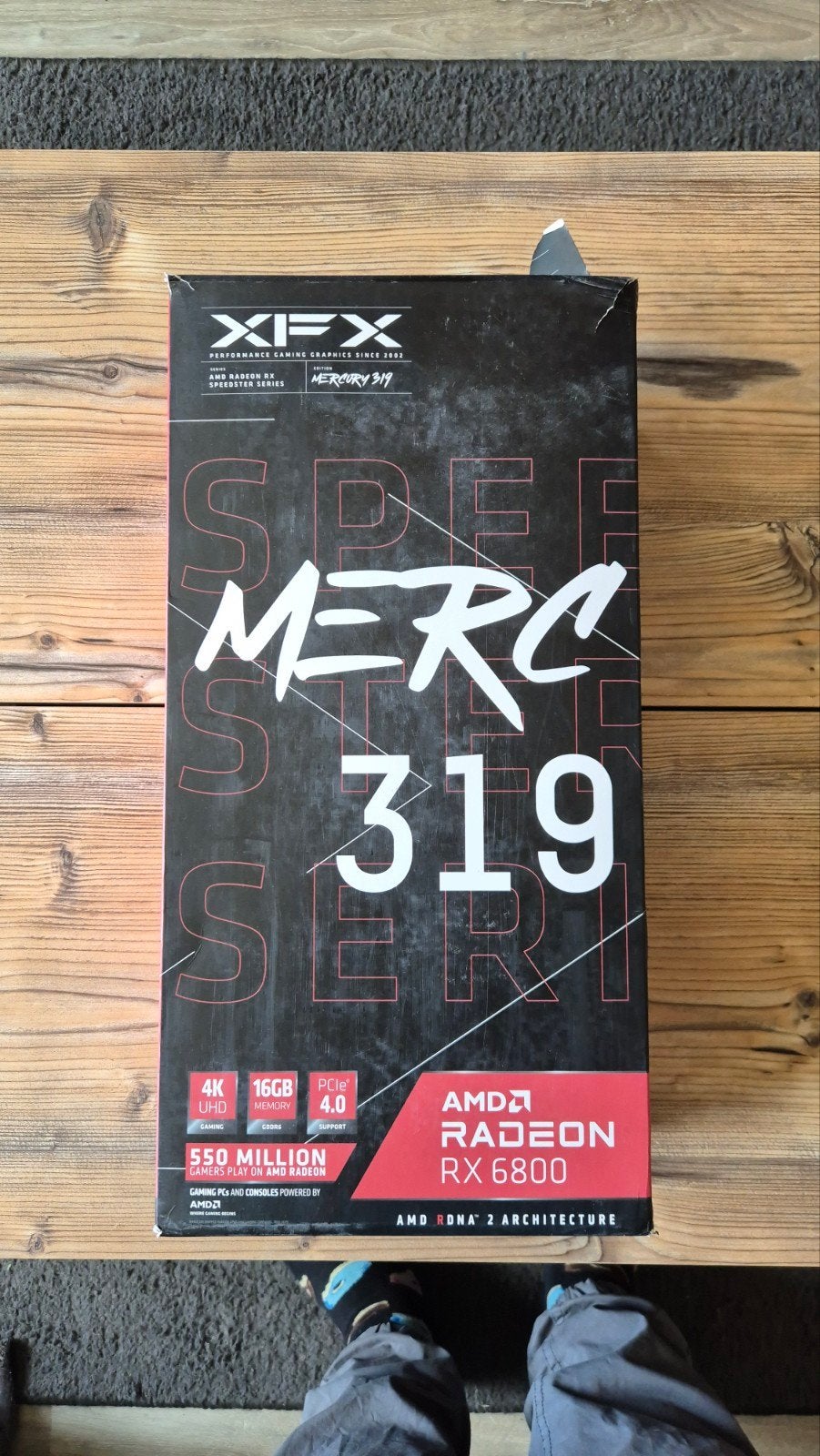 XFX Speedster MERC 319 AMD Radeon RX 6800 16GB GDDR6, Computers en Software, Videokaarten, Ophalen, Gebruikt, AMD, GDDR6