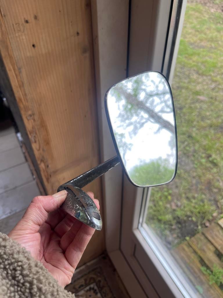 Vintage Spitfire autospiegel met patina, Ophalen of Verzenden, Gebruikt, Oldtimer onderdelen