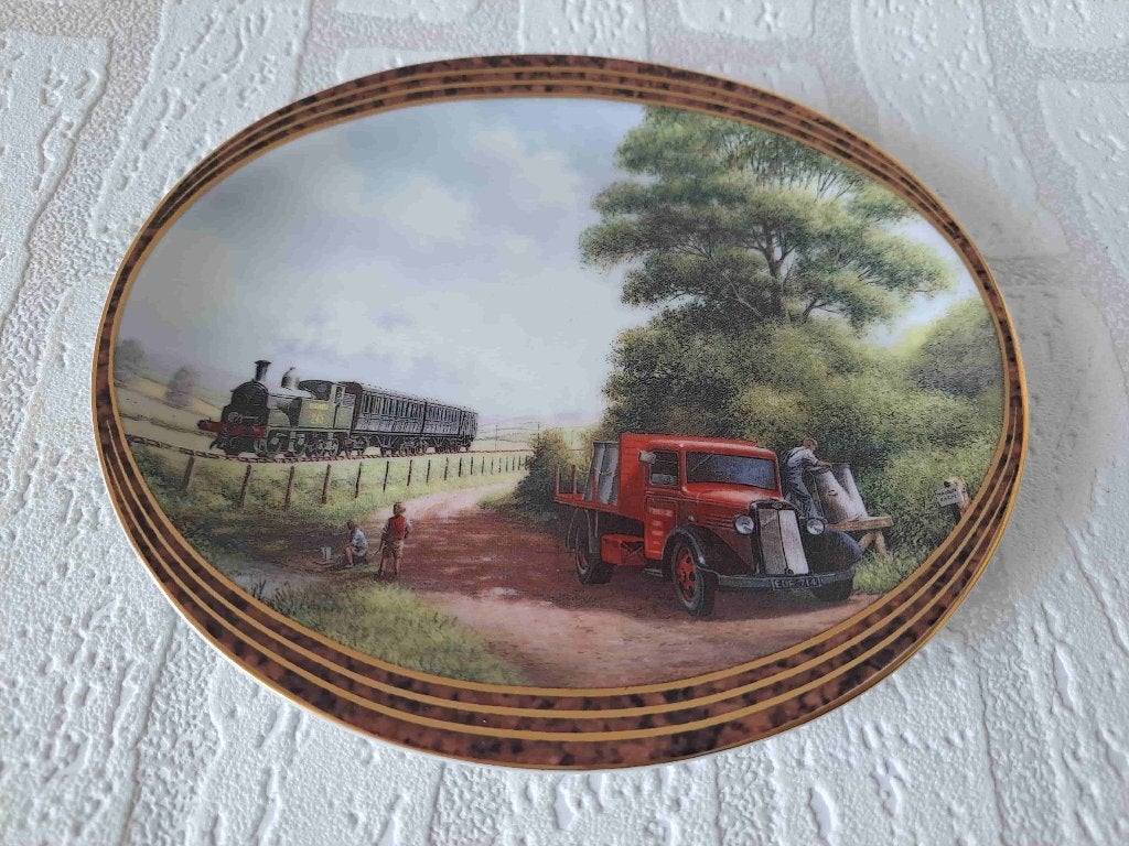 When the Train Went By Davenport Wandbord 20 cm, Ophalen of Verzenden
