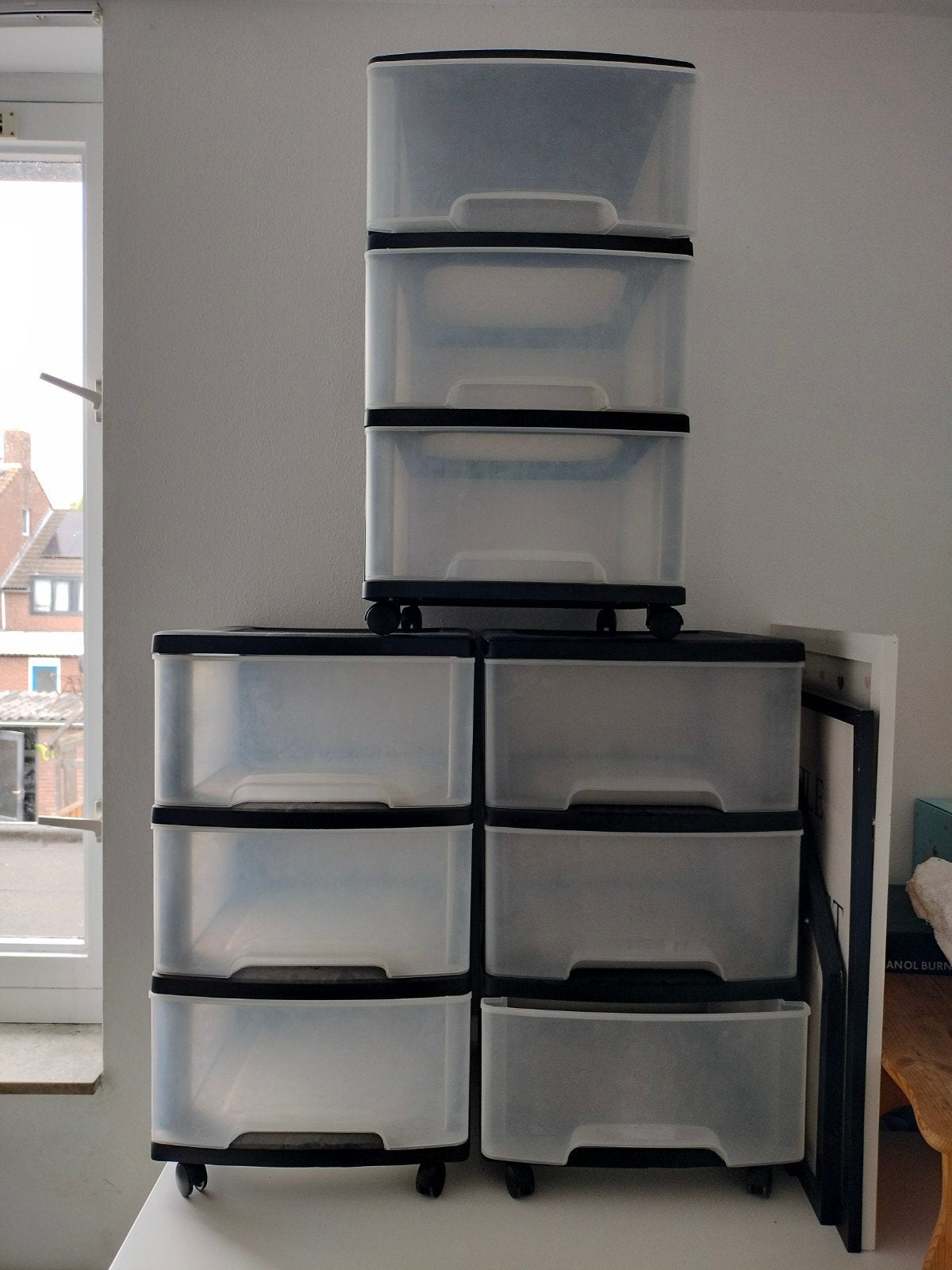 Ladekast met wieltjes, Ophalen, 50 tot 100 cm, 3 of 4 laden, Minder dan 100 cm