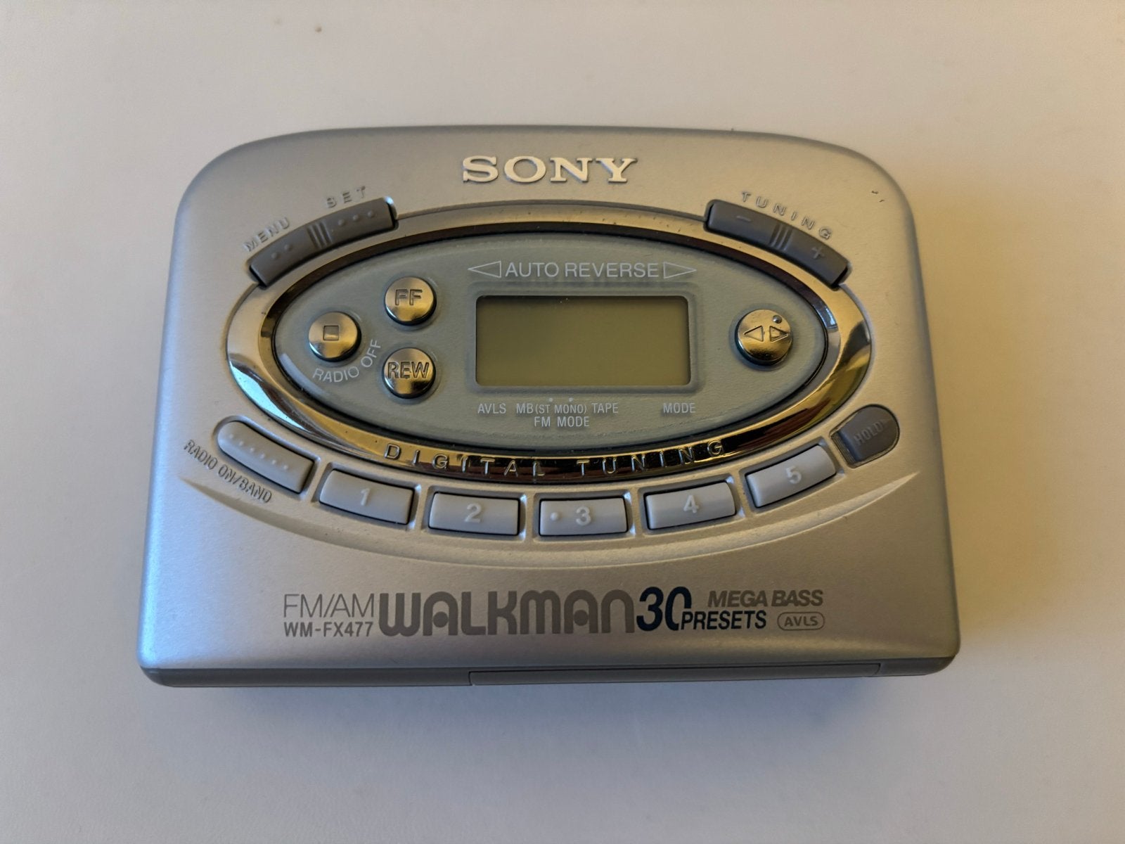 Sony Walkman WM-FX477 met FM/AM radio en Mega Bass, Ophalen, Walkman