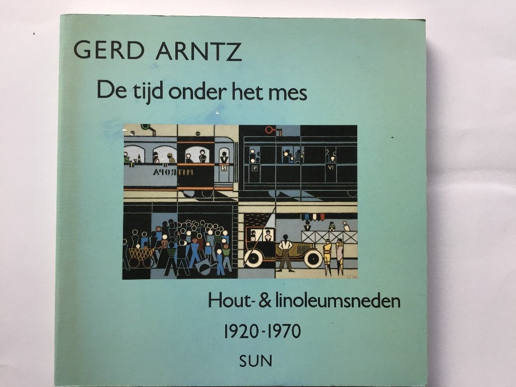 Gerd Arntz De tijd onder het mes. Hout- en linoleumsneden, Ophalen of Verzenden, Overige techniek