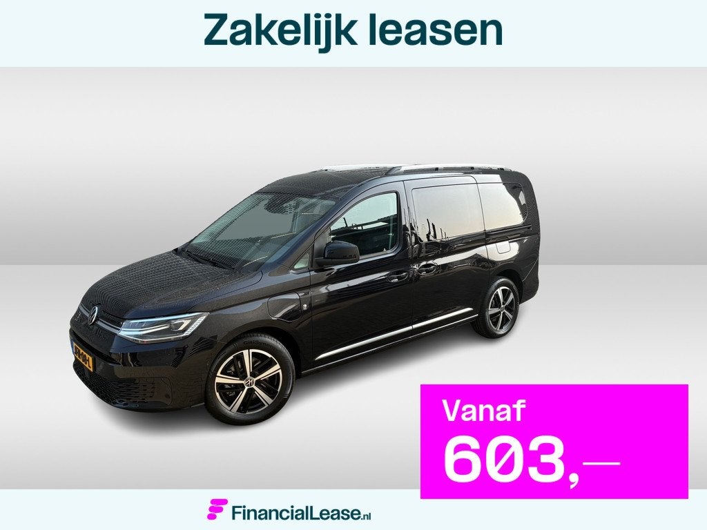 Volkswagen Caddy Kombi Maxi 1.5 TSI Hybride Style, 1498 cc, Zwart, 4 cilinders, Met garantie (alle)