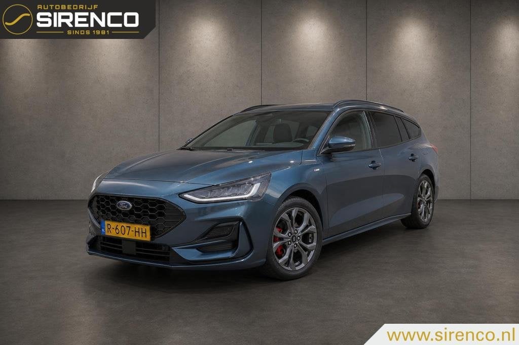 Ford Focus Wagon 1.0 EcoBoost Hybrid ST Line X | dab | carpl, Auto's, Stof, Gebruikt, Met garantie (alle), Blauw