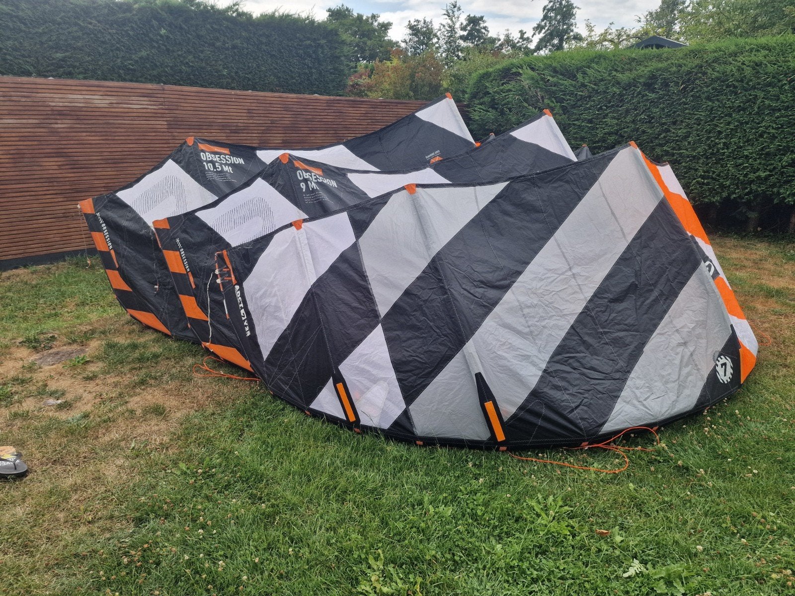 RRDset:7m AddictionY25, 9m&10.5m ObsessionY27+Bar+board, Watersport en Boten, Kitesurfen, Gebruikt, Kitesurf-set, Twintip, 9 m²