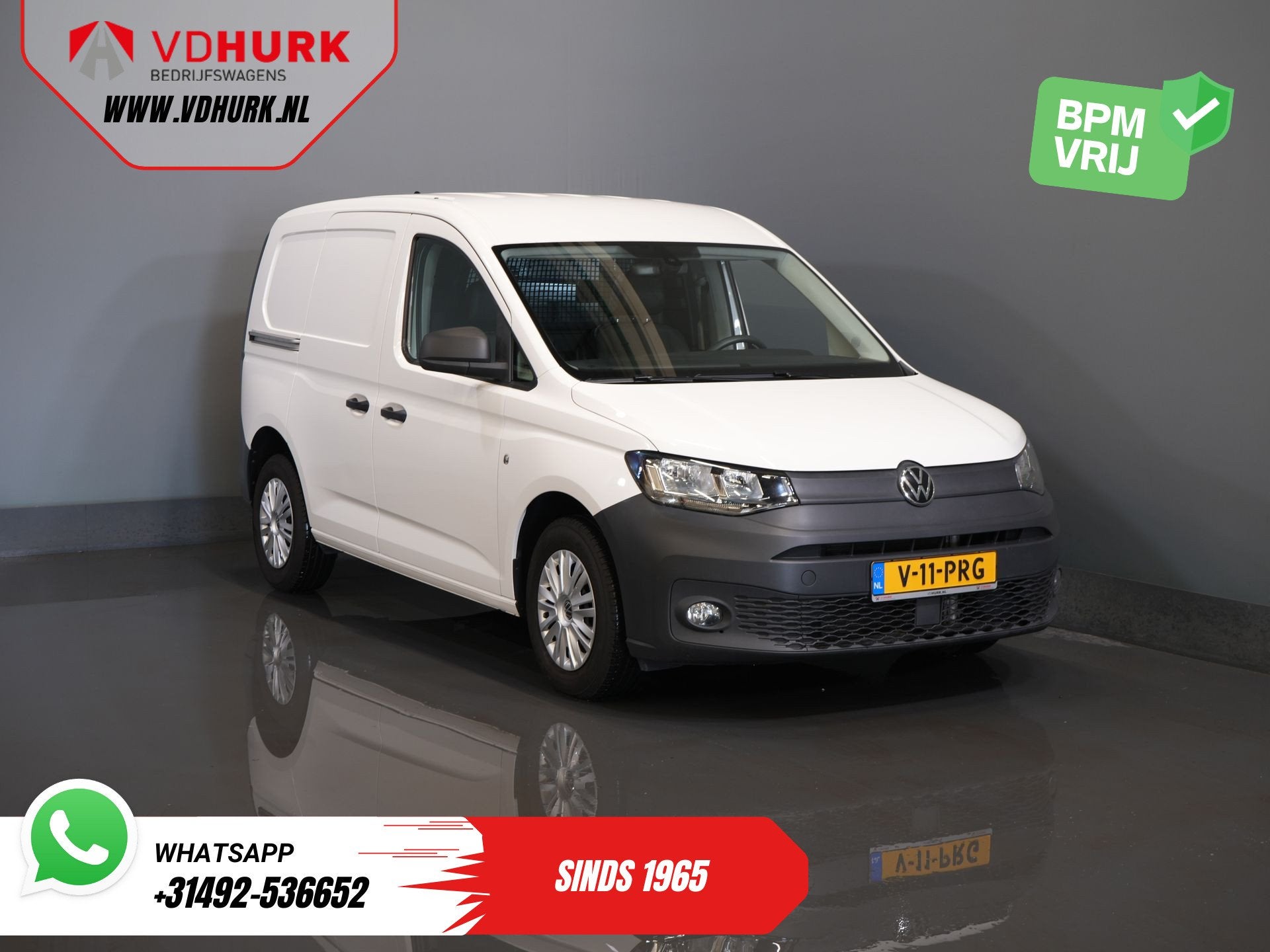 Volkswagen Caddy Cargo 2.0 TDI 100 pk Omvormer/ Sortimo/ Cru, Gebruikt, 4 cilinders, Volkswagen, Wit