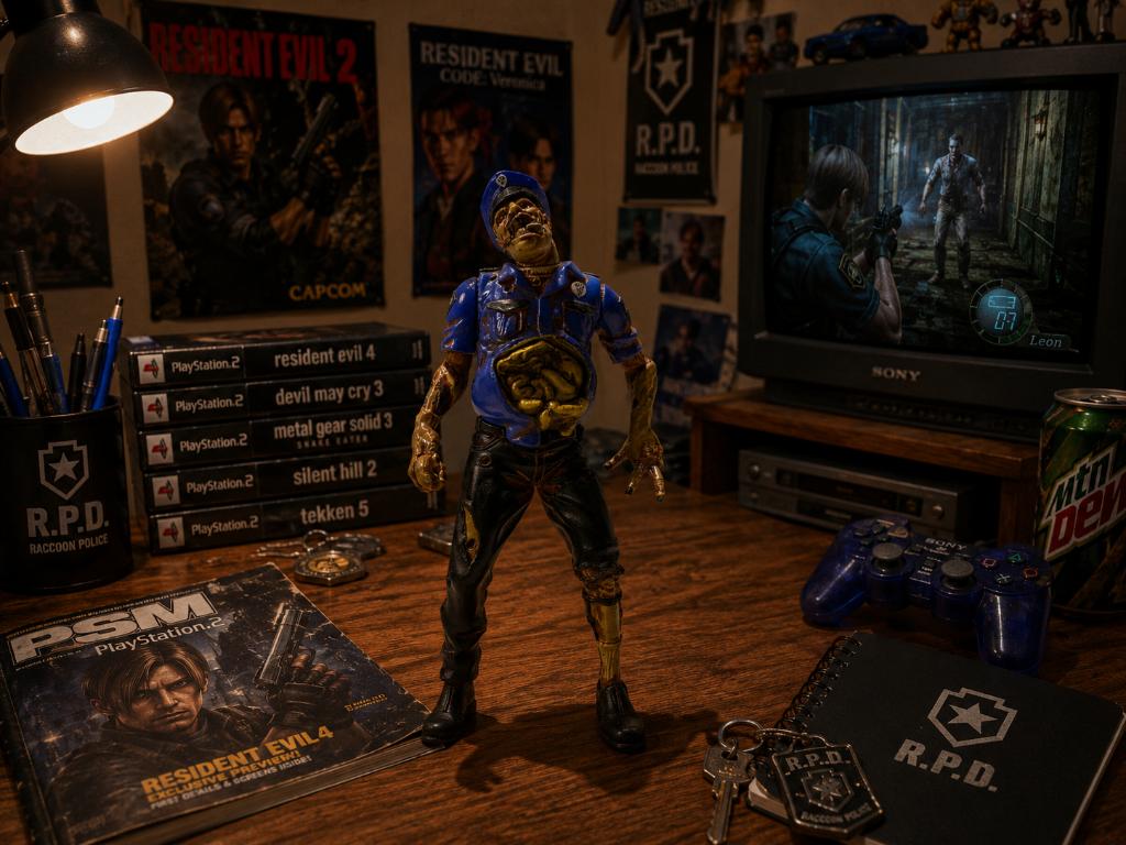 Resident Evil 2 Zombie Cop Action Figure, Avontuur en Actie, Vanaf 18 jaar, 1 speler, Ophalen of Verzenden