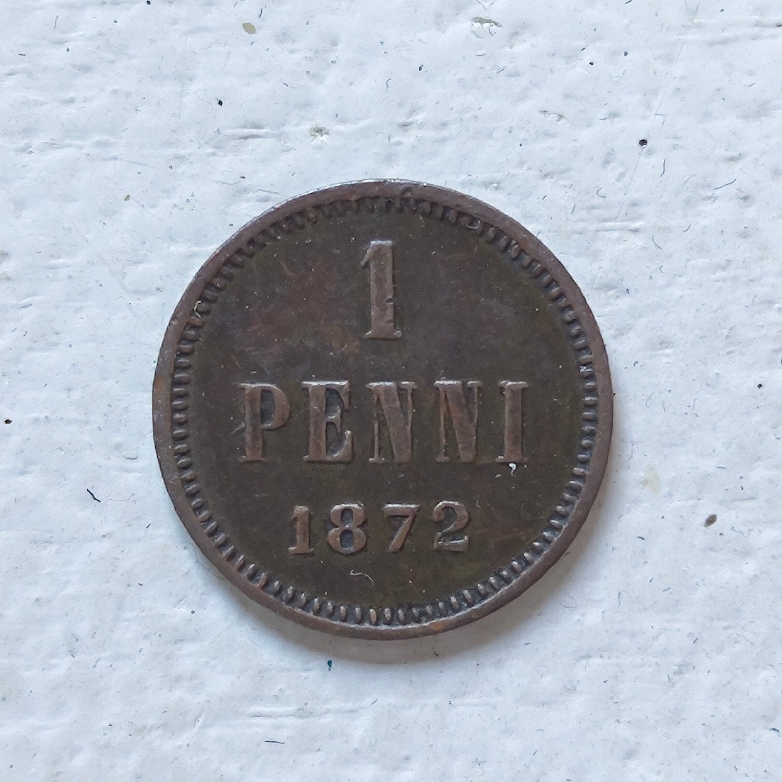 Finland 1 penni 1872, Ophalen of Verzenden