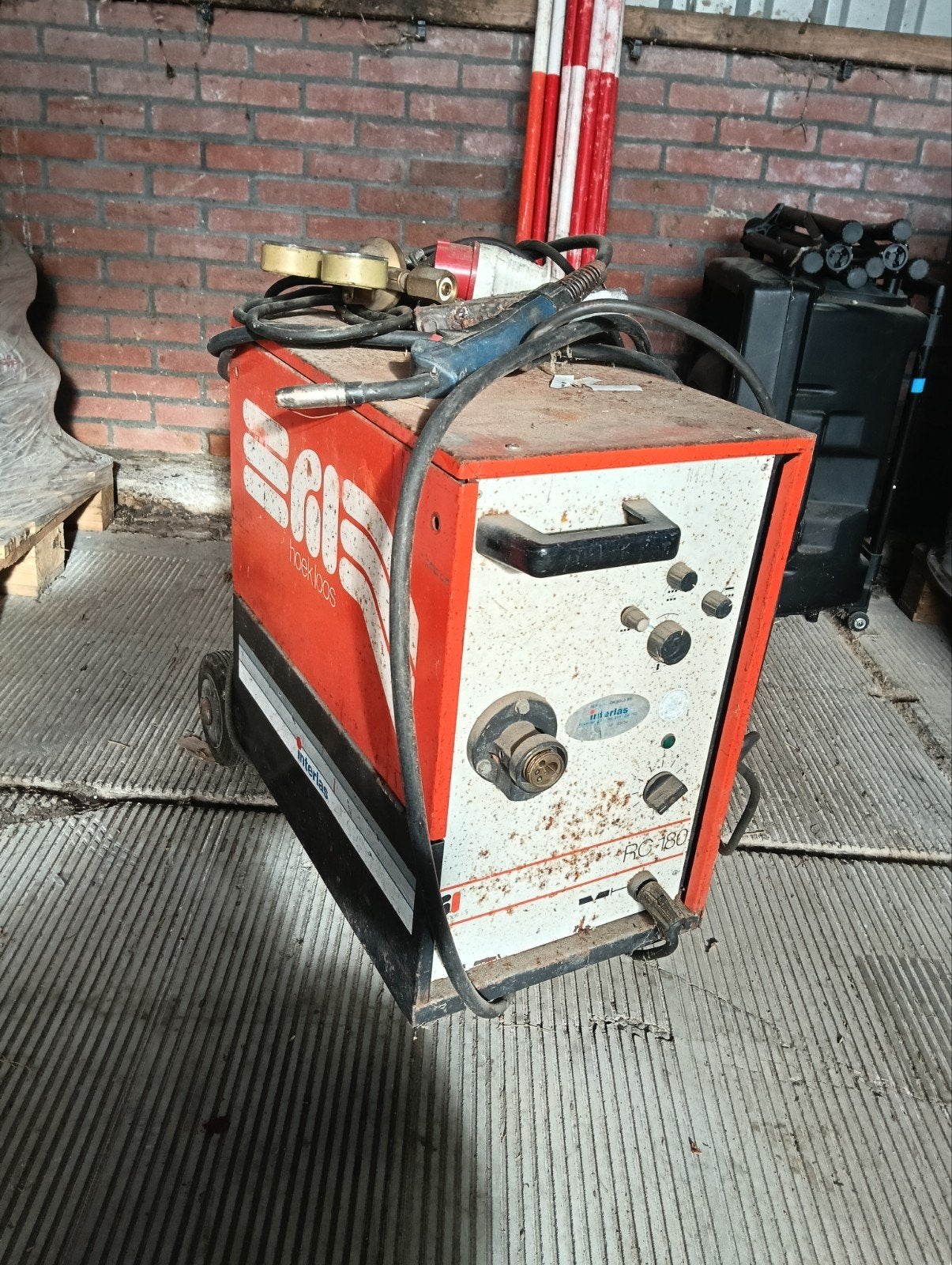 CO2 Lasapparaat 380V met twee slangen en drukregelaar, Ophalen, Gebruikt, Co2