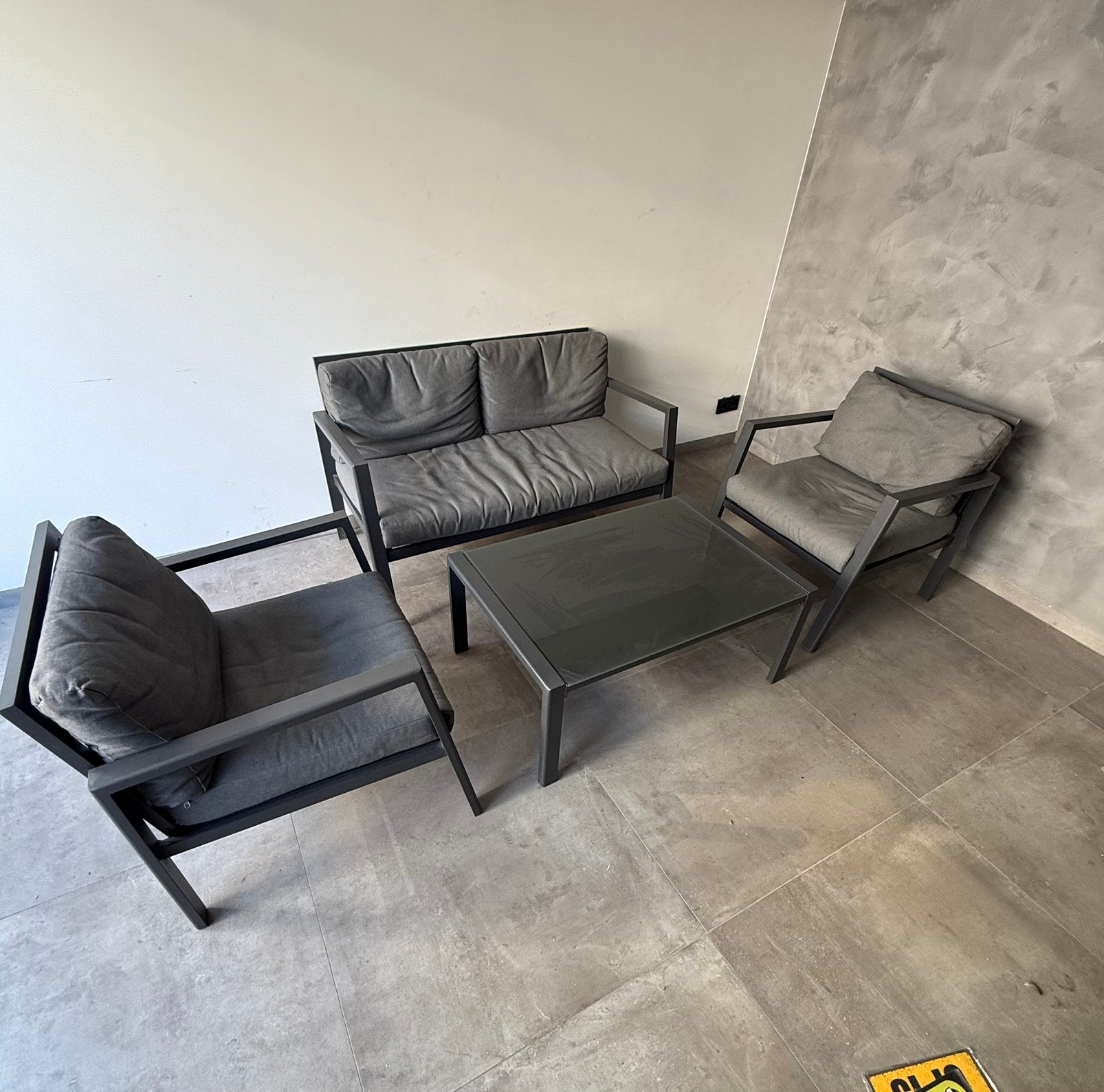 Tuinset lounge, Tuin en Terras, Tuinsets en Loungesets, Ophalen, Zo goed als nieuw, Bank