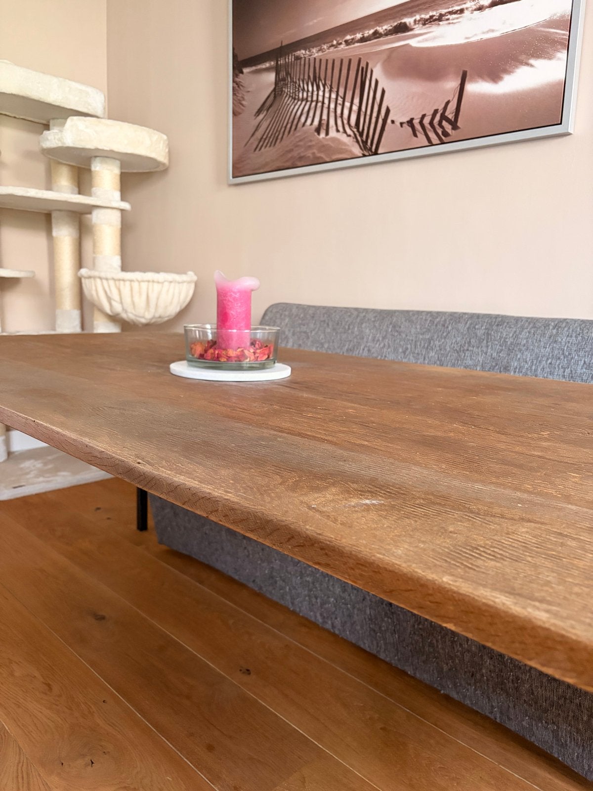 Houten tafelblad 200x93 cm - Robuust en stijlvol, Ophalen, Gebruikt, 200 cm of meer, 50 tot 100 cm