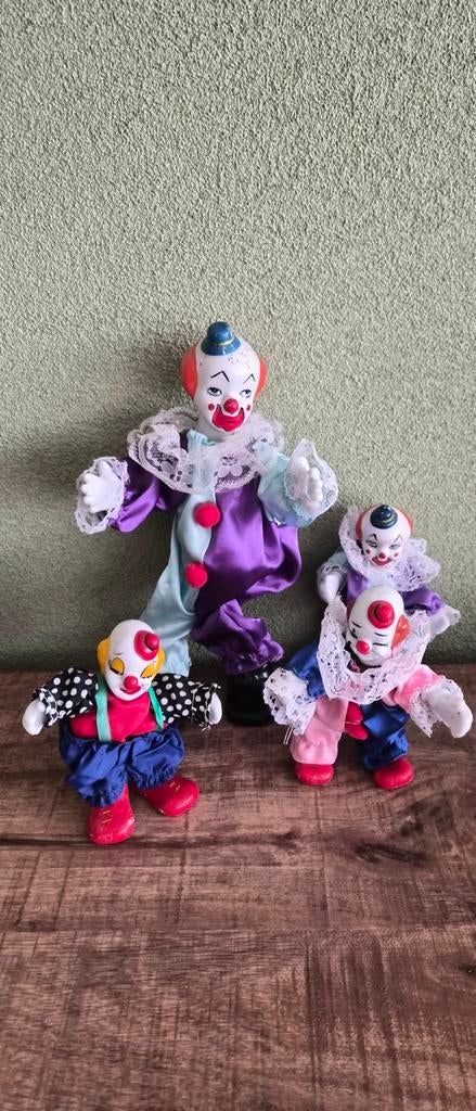 Vintage Clowns en Popjes - Zeer Mooie Staat, Verzamelen, Poppetjes en Figuurtjes, Ophalen of Verzenden, Zo goed als nieuw