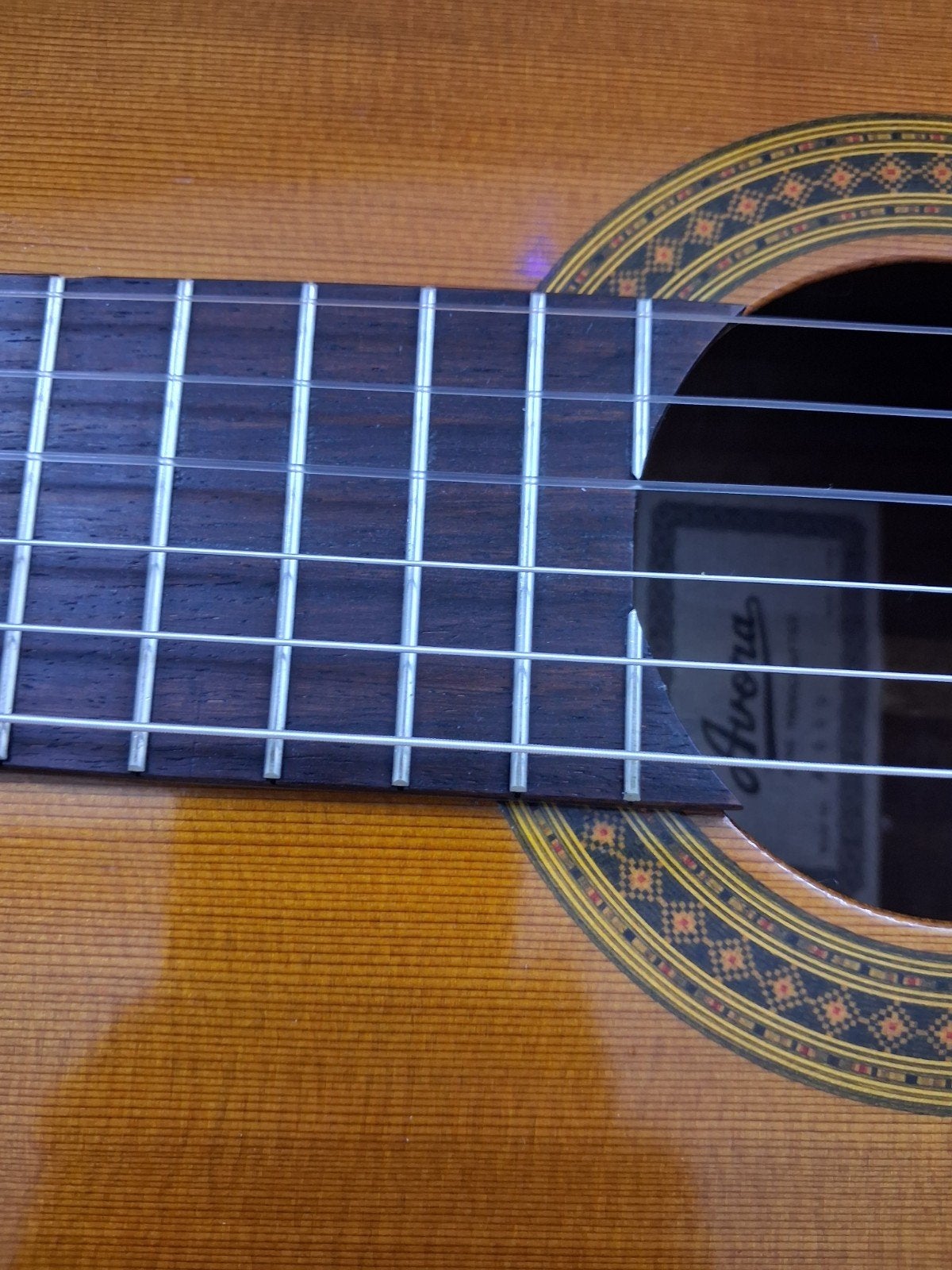 Foto 18 van Vintage Japanse Avora A550 klassieke gitaar 1970 topstaat.