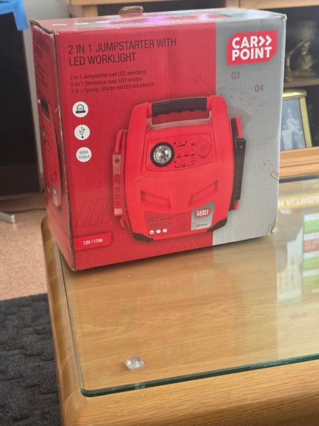 2-in-1 Jumpstarter met LED Werklamp - Car Point, Ophalen of Verzenden