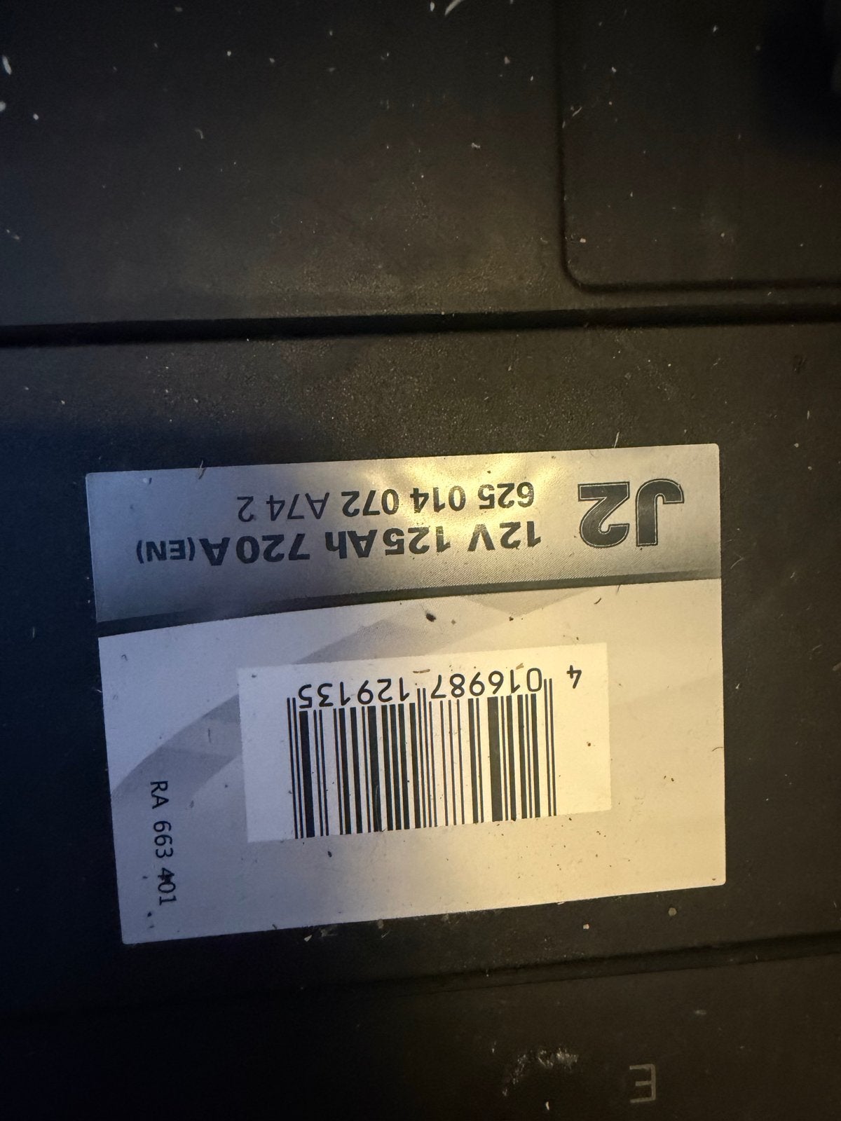 VARTA J2 12V 125Ah 720A (EN) Accu - Nieuw, Gebruikt, Universele onderdelen