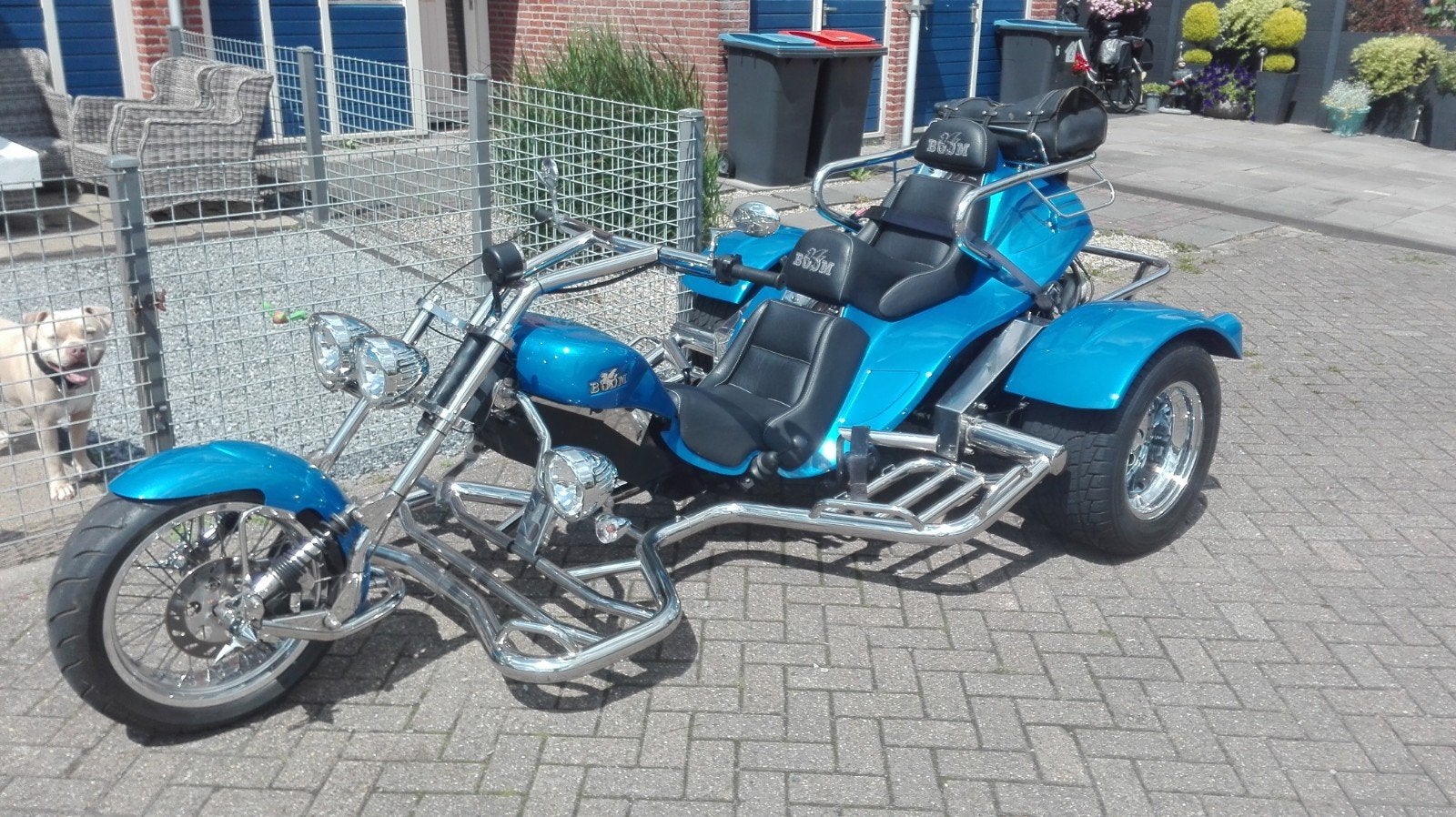 Boom Lowrider Trike - Semi-automaat, Custom RVS, IRS, Motoren