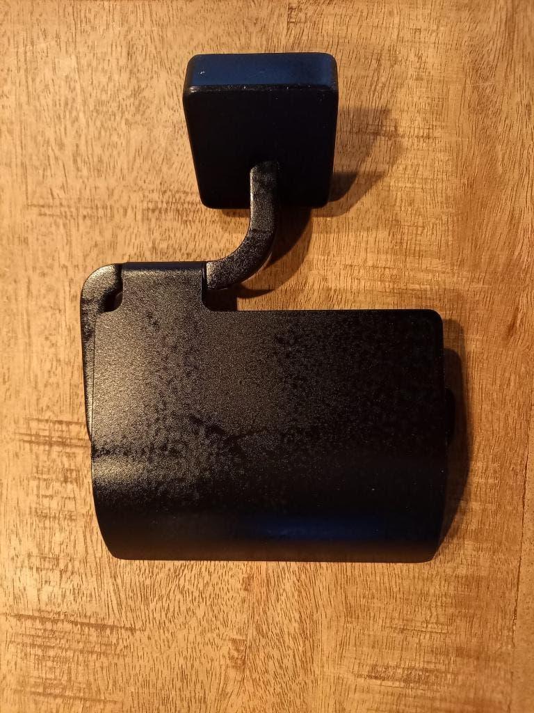 Zwarte toiletrolhouder, Ophalen of Verzenden, Gebruikt, Zwart