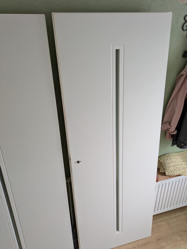 NIEUW: Svedex binnendeur met glas, wit, Doe-het-zelf en Verbouw, Deuren en Horren, Ophalen, 215 cm of meer, Binnendeur, Nieuw