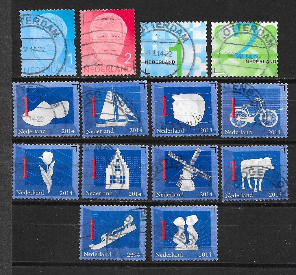 Zegels uit 2014 gebruikt cw 18,10, Ophalen of Verzenden
