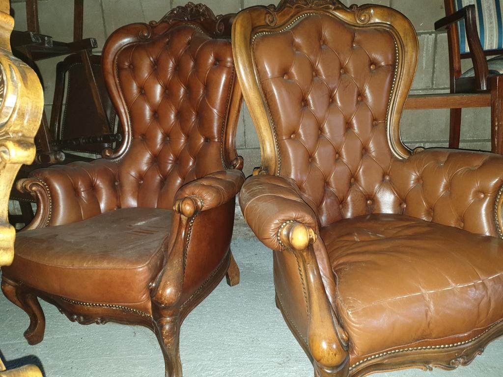 Barok fauteuils, Ophalen