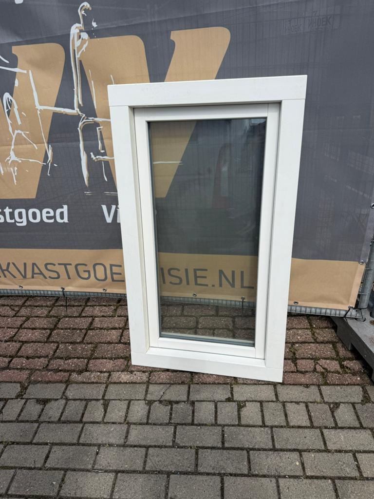 Kunststof Draaikiep Raam Kozijn Houtnerf 78x136 cm hr++, Ophalen, Kunststof, Raamkozijn, Nieuw