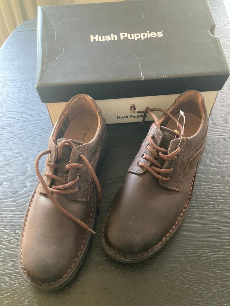 Heren schoenen hush puppies, Bruin, Nieuw, Ophalen of Verzenden, Veterschoenen
