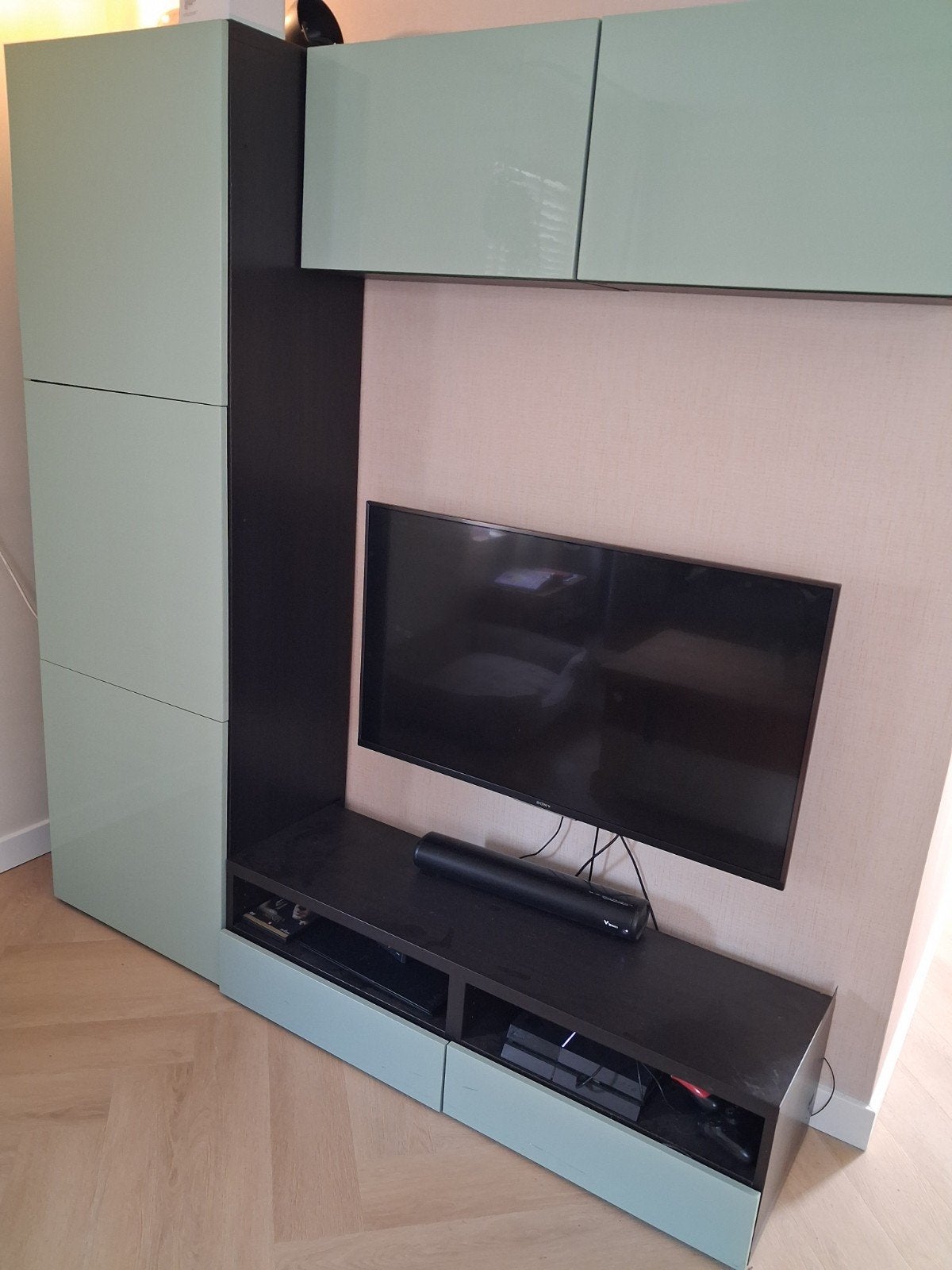 Ikea Besta kastdeurtjes - Lichtgroen Gratis, Ophalen, Gebruikt, Minder dan 25 cm, Minder dan 100 cm