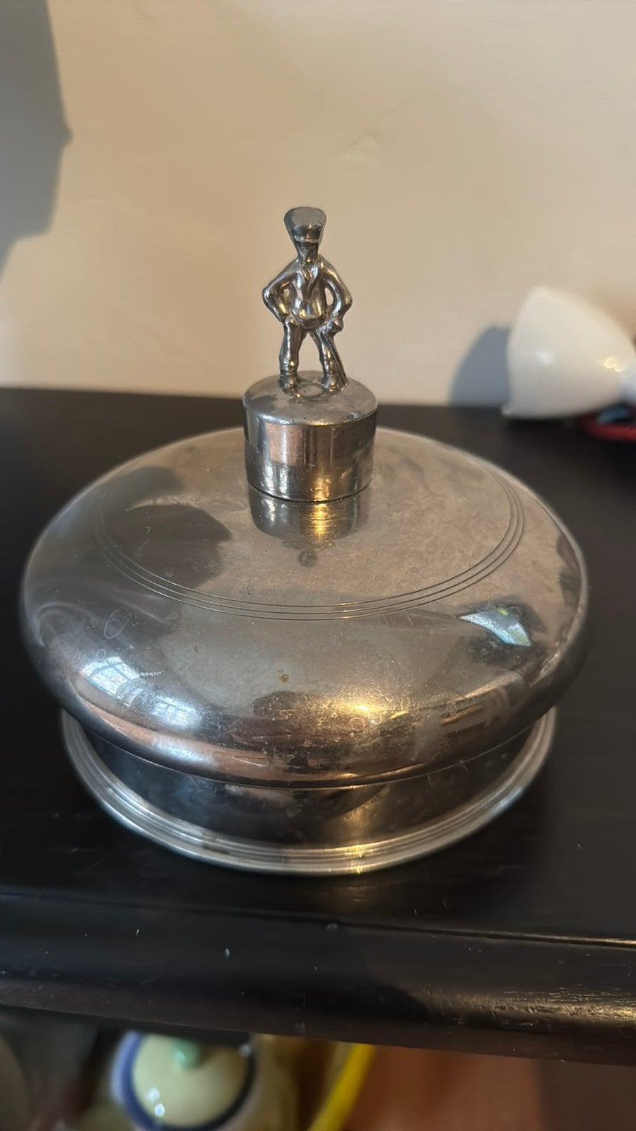 Boter cloche / stolp - dubbelwandig voor koelen of verwarmen, Ophalen of Verzenden, Zo goed als nieuw