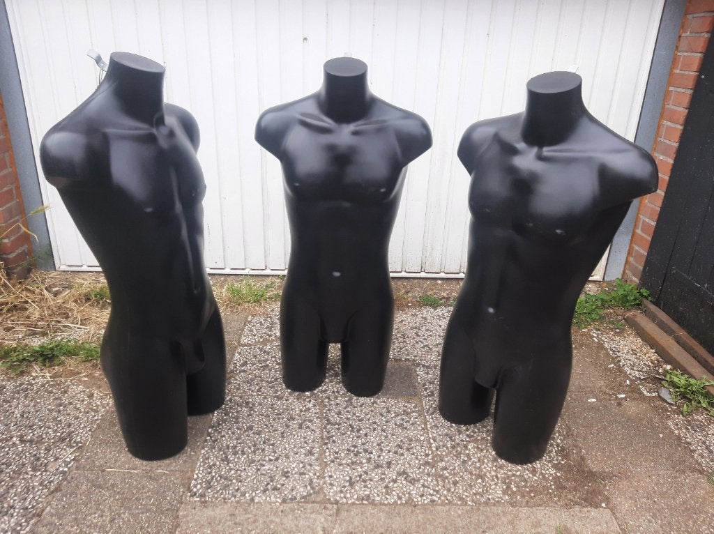 3 X torso man 97 cm etalage pop met kabel etalagepop € 100, Ophalen, Gebruikt, Bergen NH, Tejo's Handel