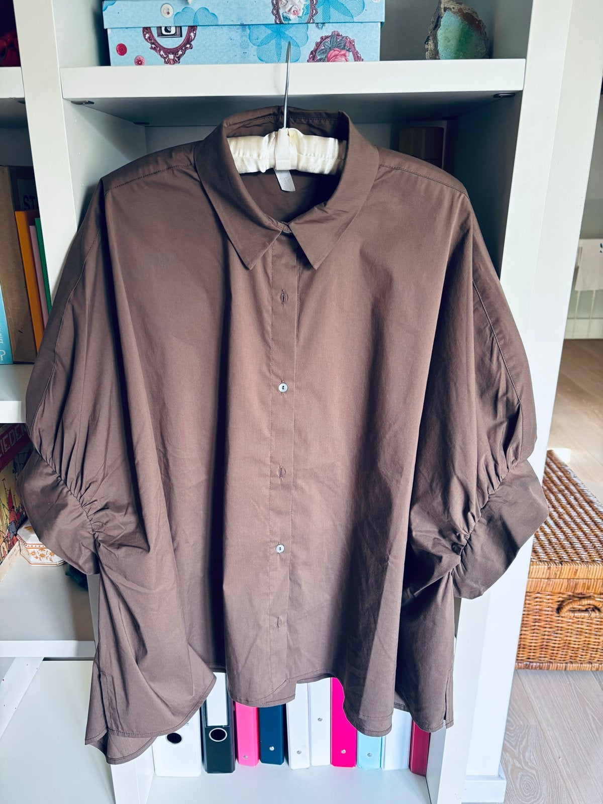 Tooday Oversized Blouse Bruin Onesize, Verzenden, Nieuw, Maat 38/40 (M), Bruin