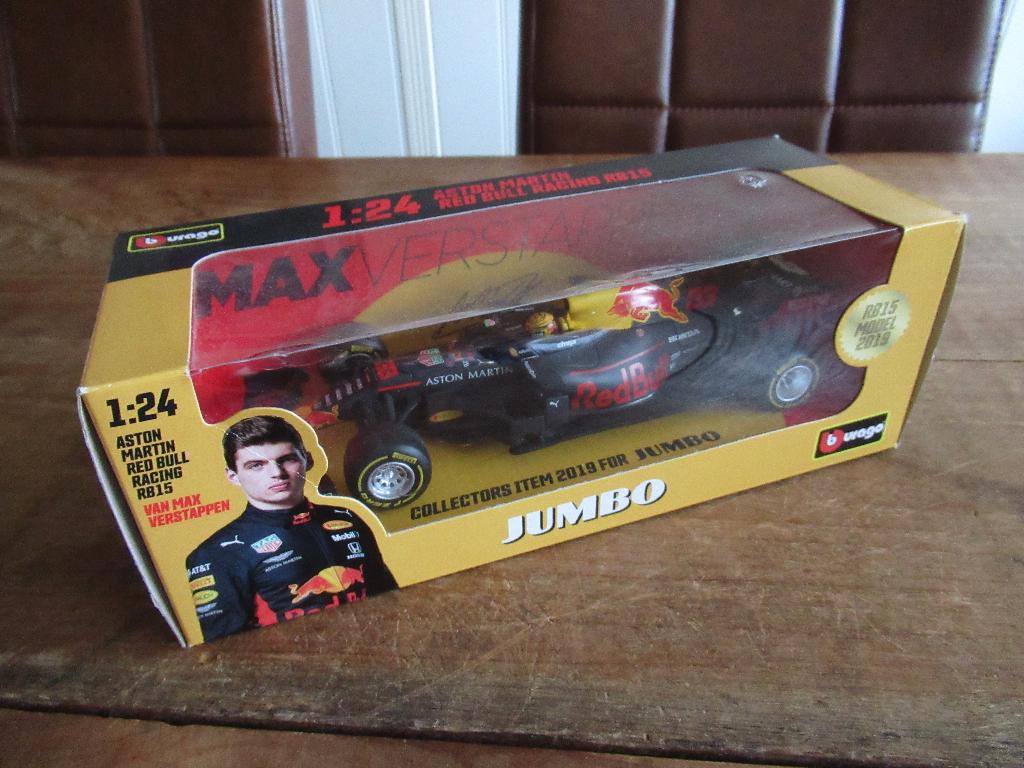 Burago Max Verstappen Aston Martin Red Bull Racing RB15 2019, Ophalen of Verzenden, Nieuw, Auto, Overige merken
