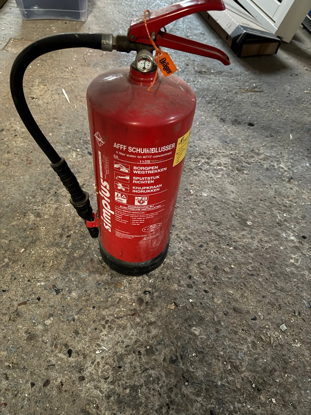 Brandblusser schuim - Simplus AFFF Schuimblusser, Ophalen of Verzenden, Nieuw, Brandblusser