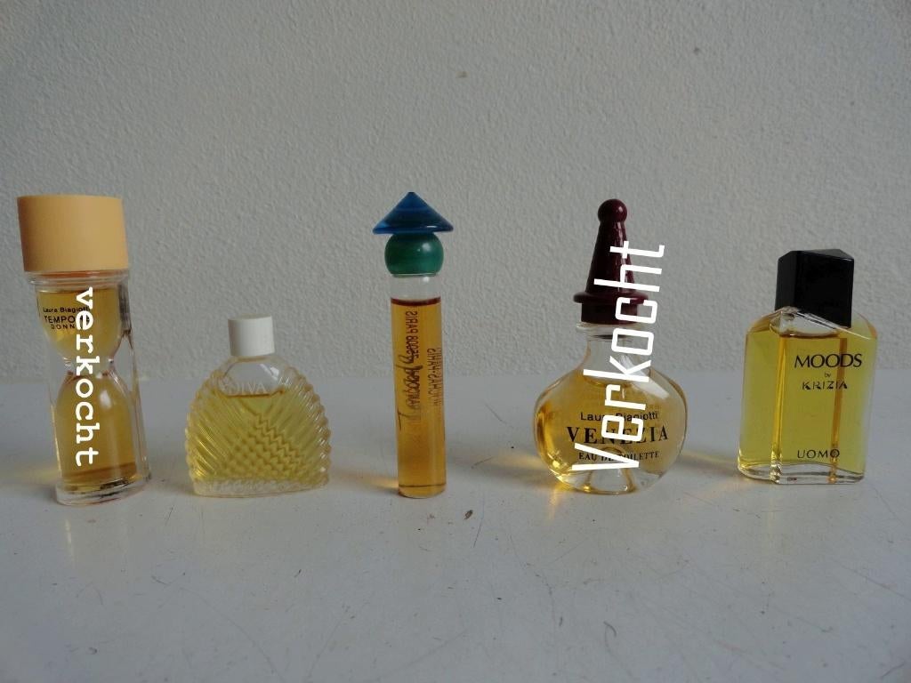 Miniatuurtjes, Ungaro, Rochas en Krizia zeldzaam, Sieraden, Tassen en Uiterlijk, Uiterlijk | Parfum, Ophalen of Verzenden, Zo goed als nieuw