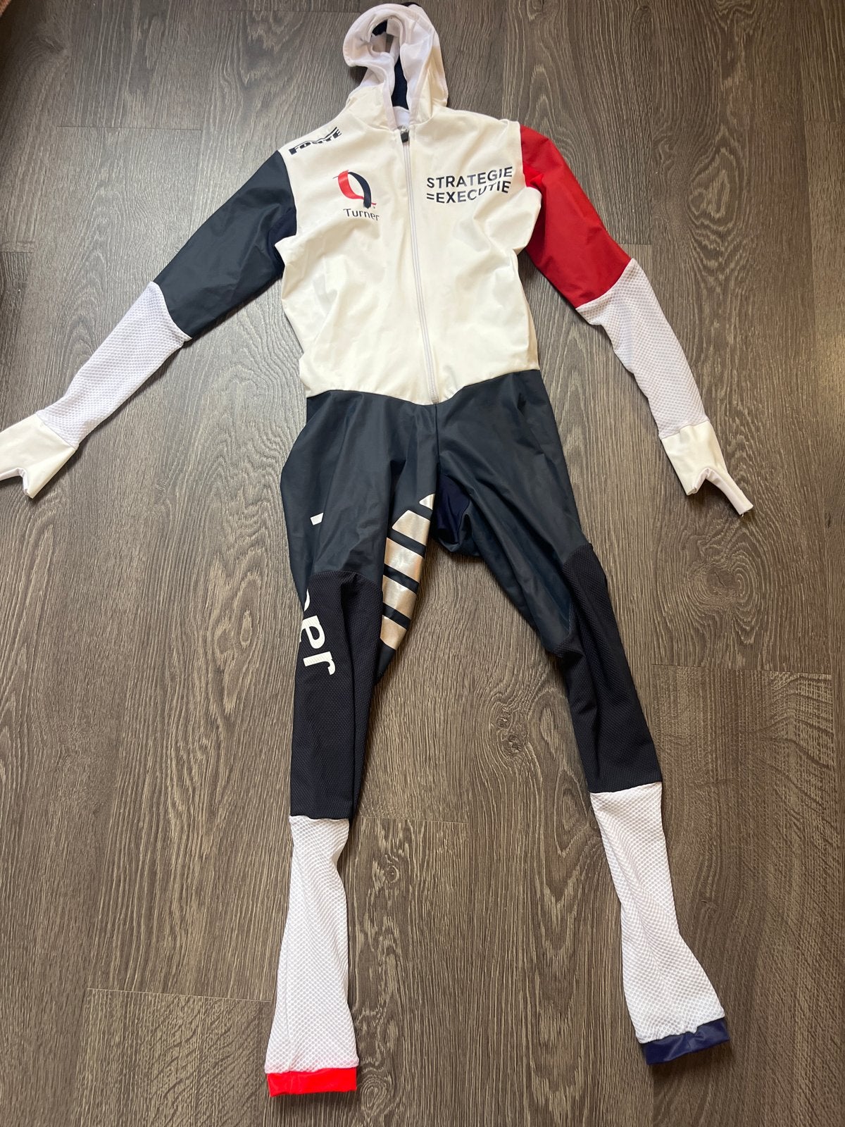 Rubber schaatspak M, Maat 48/50 (M), Zwart, Ophalen of Verzenden, Zo goed als nieuw