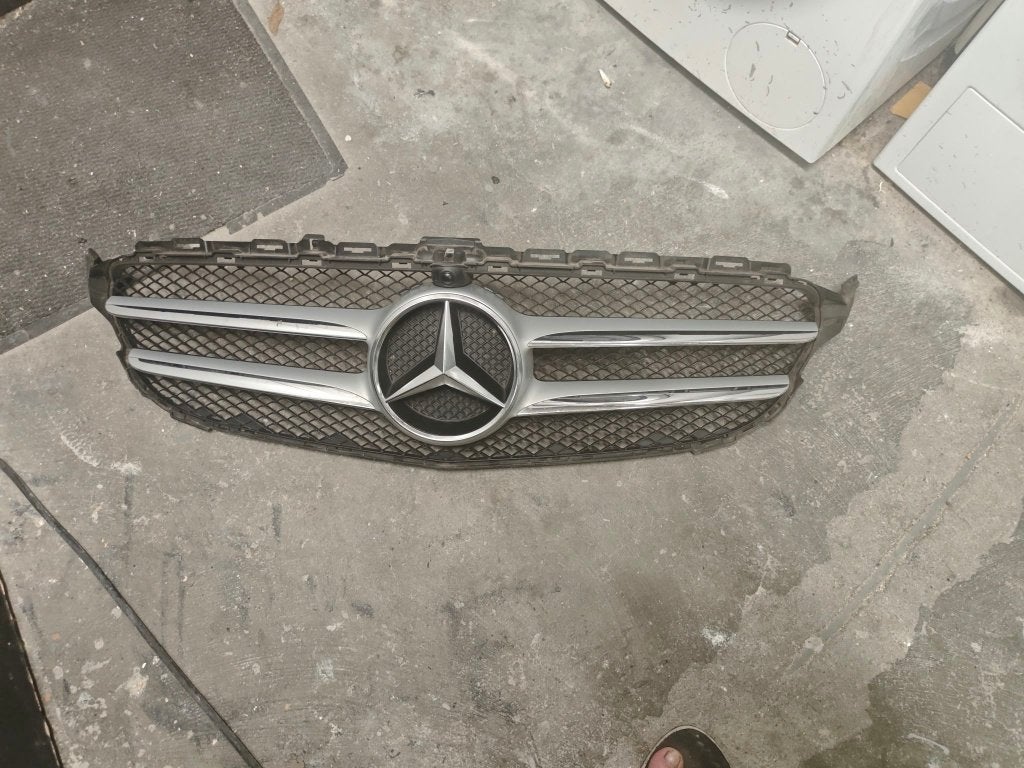 Originele Front Grill W205 Met Ster, Gebruikt, Voor, Mercedes-Benz, Ophalen of Verzenden