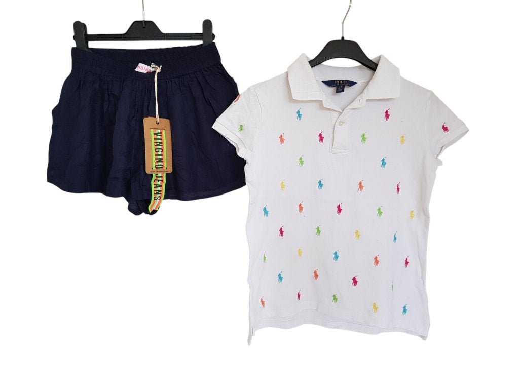 NIEUW! VINGINO short/rokje donkerblauw mt 12/152., Kinderen en Baby's, Kinderkleding | Maat 152, Broek, Nieuw, Vingino, Verzenden
