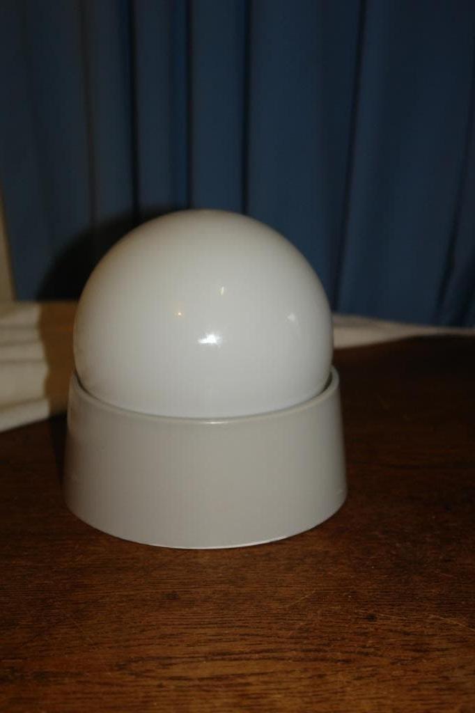 plafonniere retro lamp 1970 vintage lamp badkamerlamp melkgl, Ophalen of Verzenden, Gebruikt