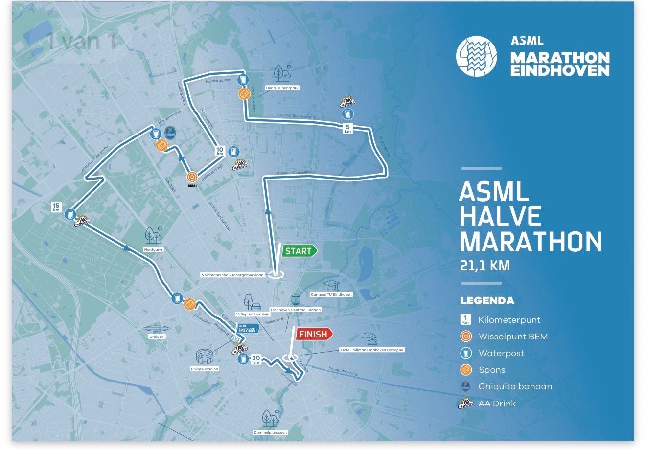 2 kaartjes ASML halve marathon eindhoven (kan ook 1 kaartje)