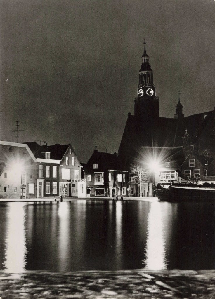 Maassluis Haven in de Nacht L3418, Ophalen, 1960 tot 1980, Ongelopen, Zuid-Holland