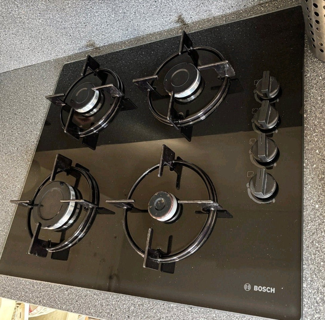Bosch Zwarte Glaskookplaat - Zo goed als nieuw, Ophalen of Verzenden, Zo goed als nieuw, Inbouw, Energieklasse A of zuiniger