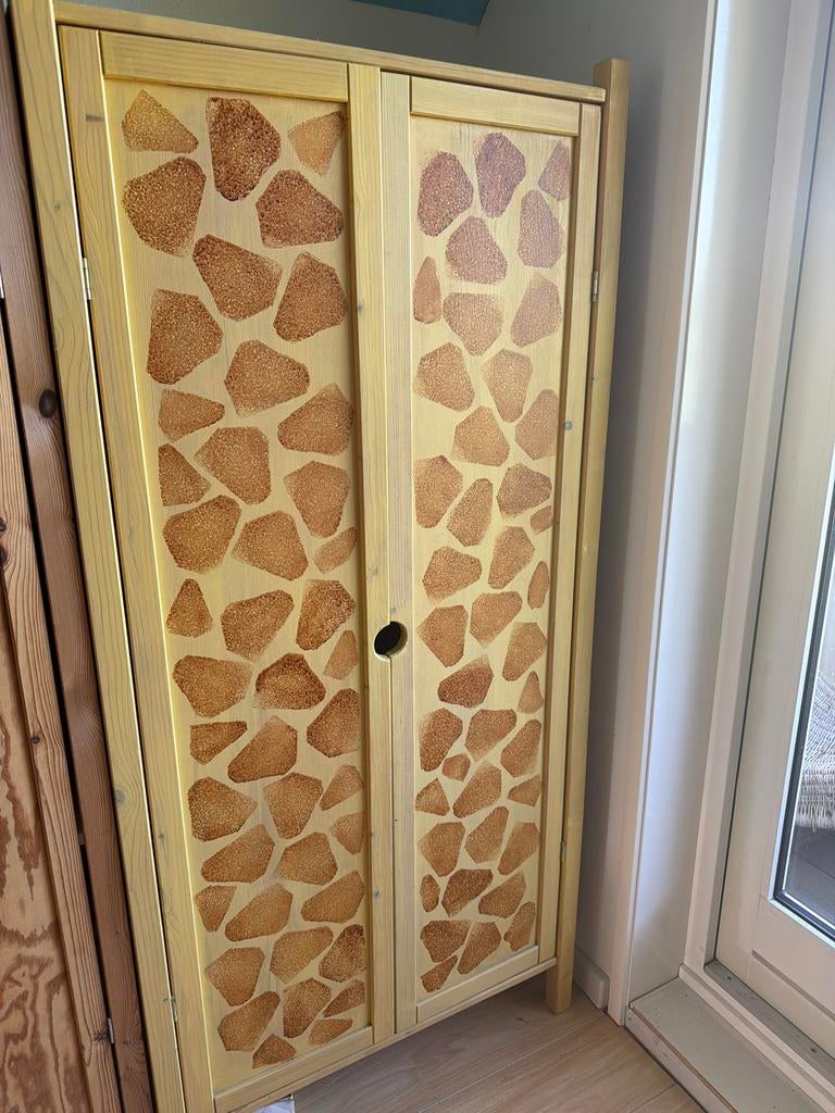 IKEA Kast met Giraffe Print - 180x84x52 cm, Ophalen, Gebruikt, 50 tot 100 cm, 150 tot 200 cm