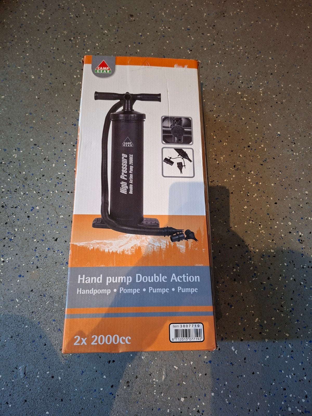 Camp Gear High Pressure Double Action Handpomp, Ophalen of Verzenden, Zo goed als nieuw, Handmatig