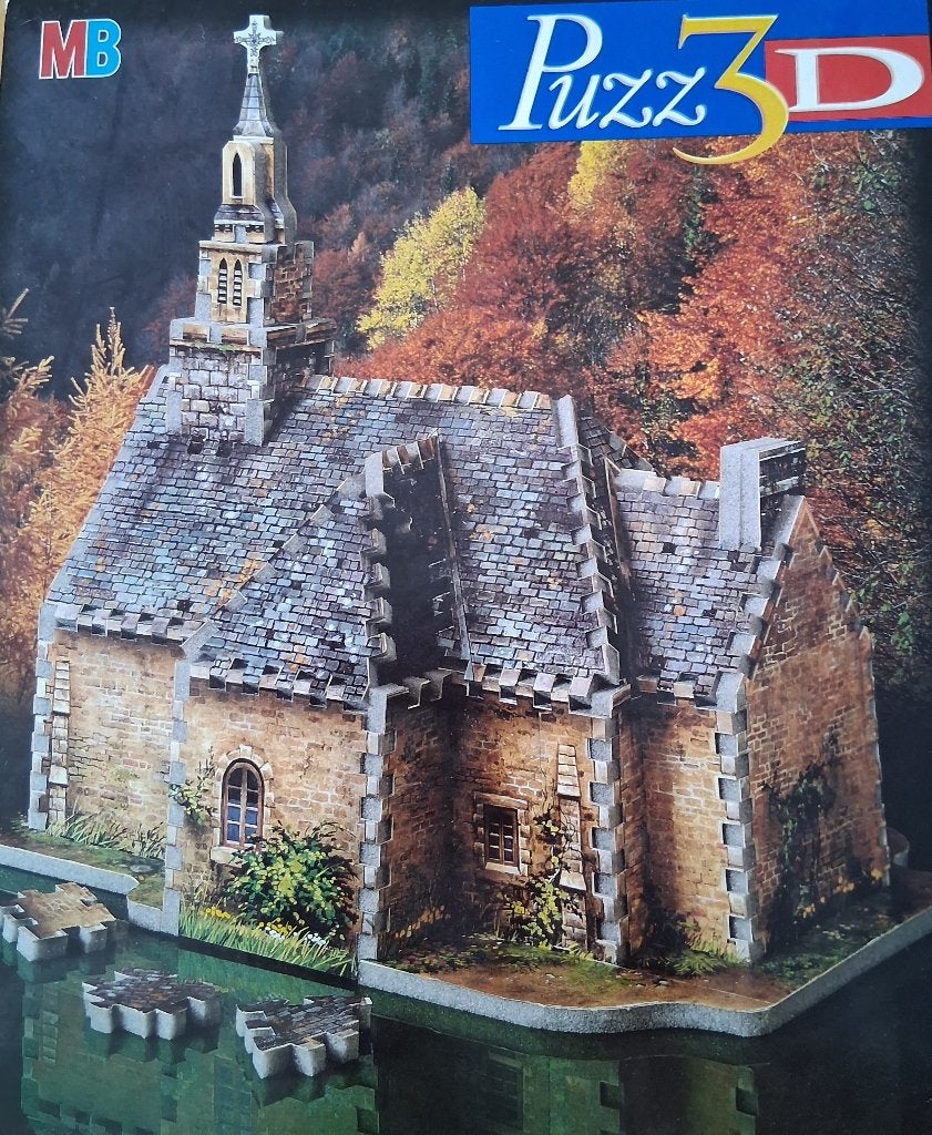 Puzz3D - Country Church, Ophalen of Verzenden, Minder dan 500 stukjes, Zo goed als nieuw, Rubik's of 3D-puzzel