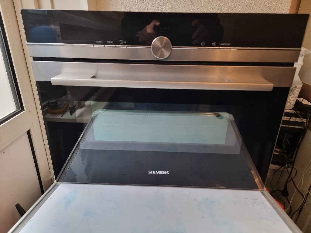 Siemens combi inbouw oven magnetron functie type CM633GBS1, Witgoed en Apparatuur, Ophalen, Gebruikt, Siemens, Oven met grill