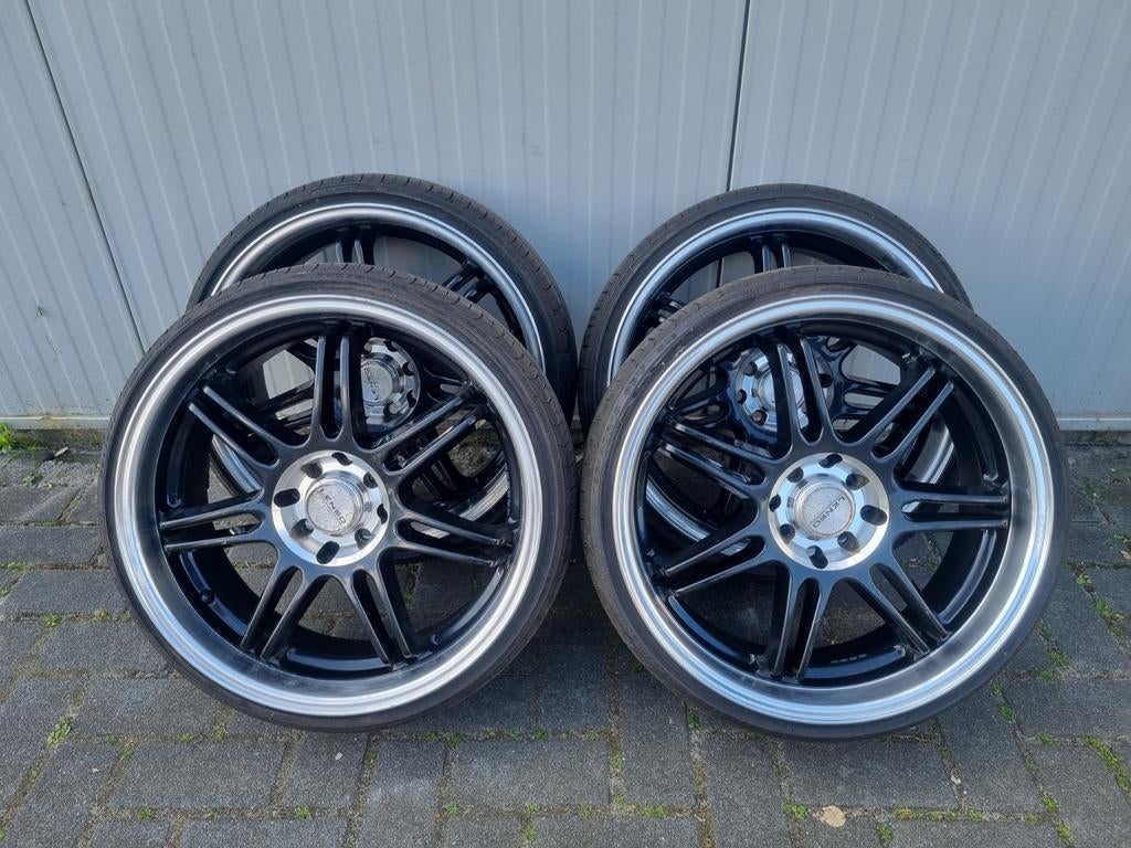 Nette Lenso velgen 18 inch getrokken banden 4x114.3 / 4x100, Auto-onderdelen, Banden en Velgen, Ophalen, 18 inch, Gebruikt, Banden en Velgen