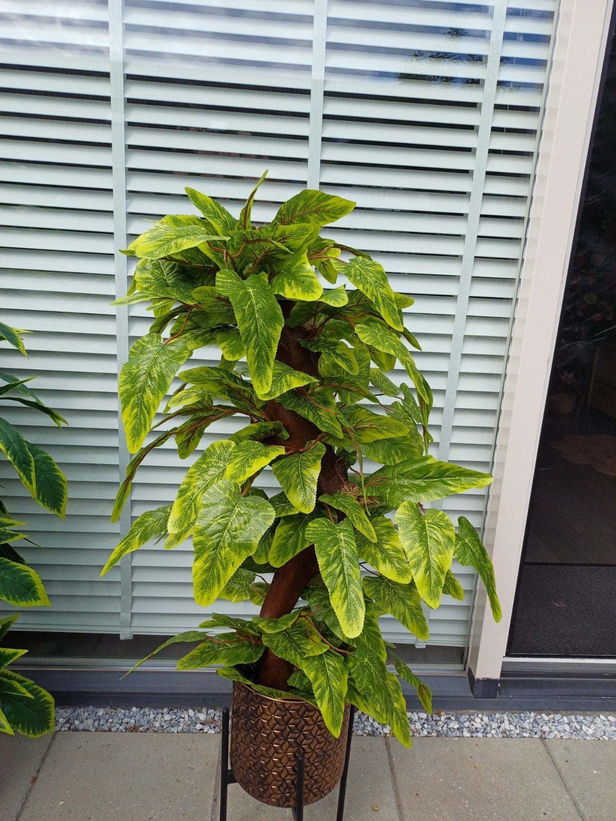 Realistische decoratieplant 110cm - binnen & buiten, Groen, Kunstplant, Nieuw, Ophalen of Verzenden
